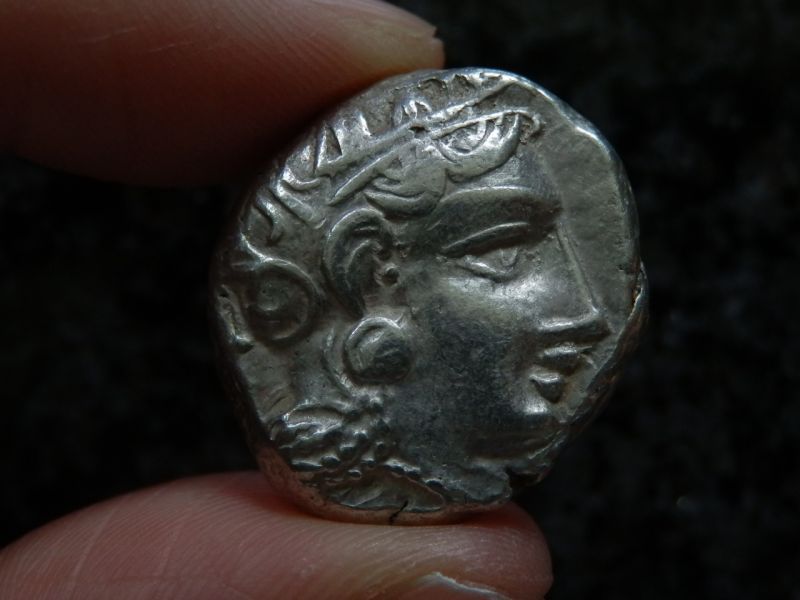 古代ギリシャ アテナイ フクロウのテトラドラクマ銀貨 //ローマ 