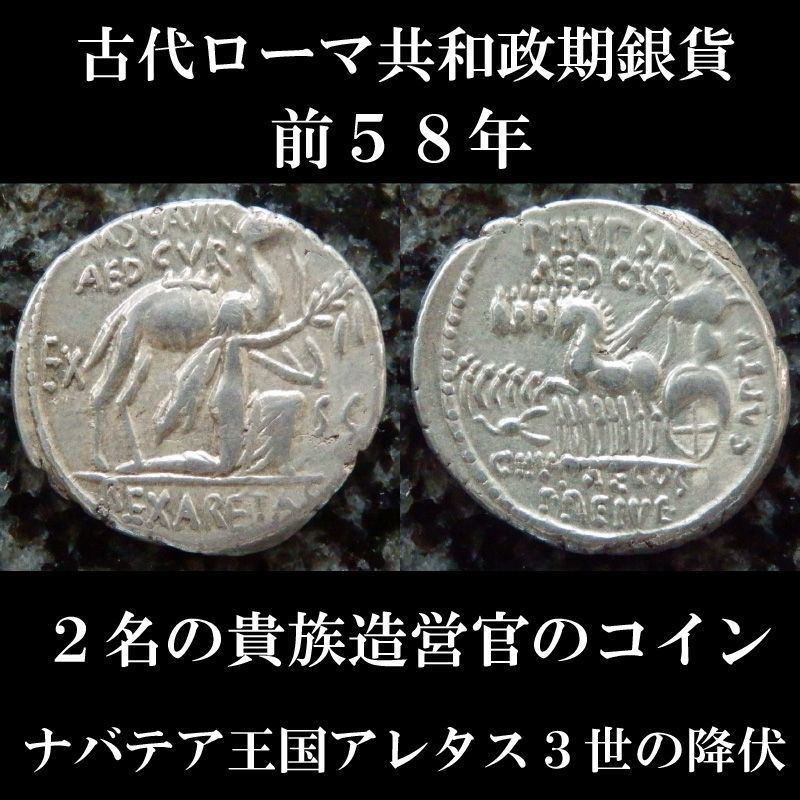 古代ローマ 共和政 アエミリウスパウルスのデナリウス銀貨 【限定